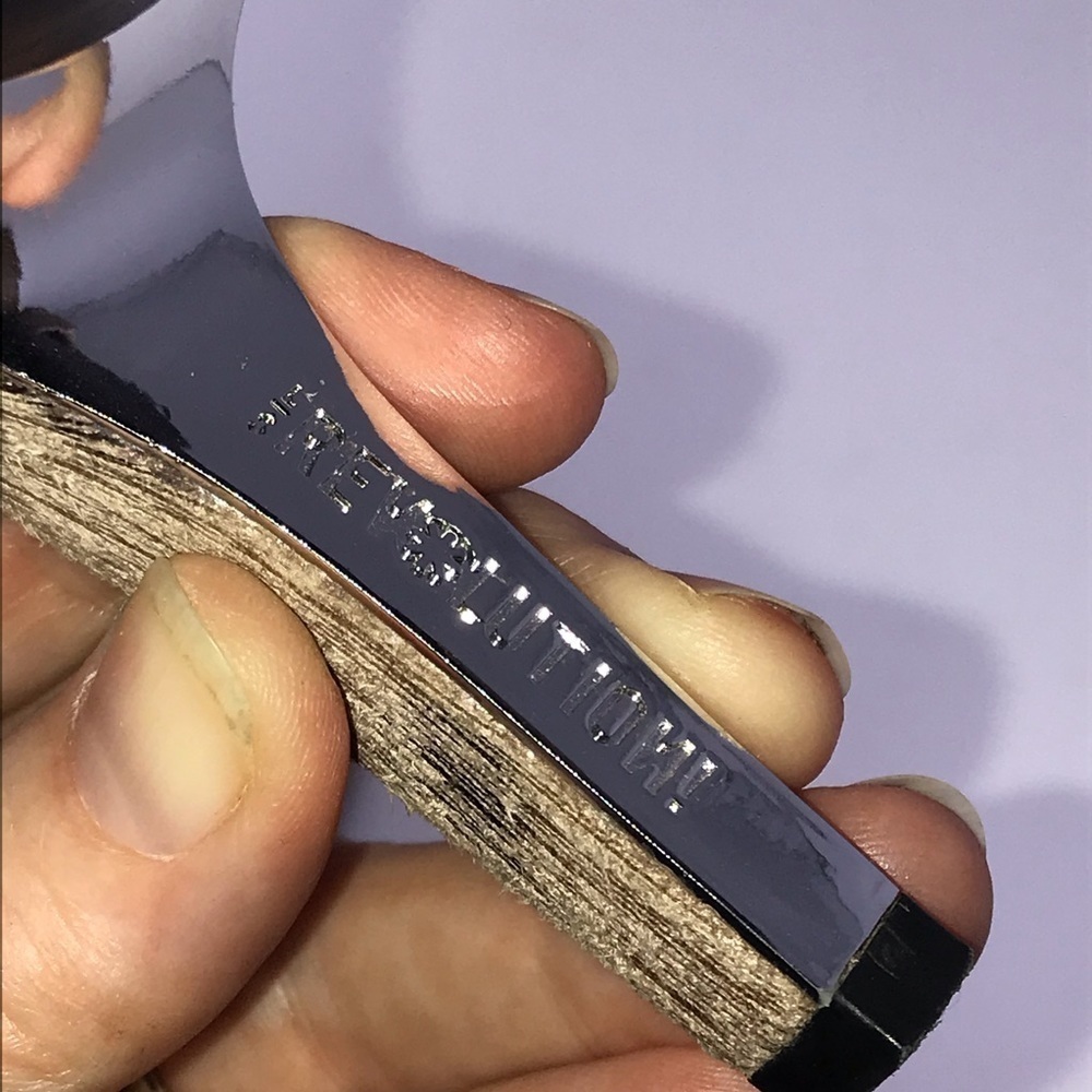 Revolution High Heels – Almond Toe, Faux Leather – Dark Tan – Size 6.5 - Picture 8 of 12